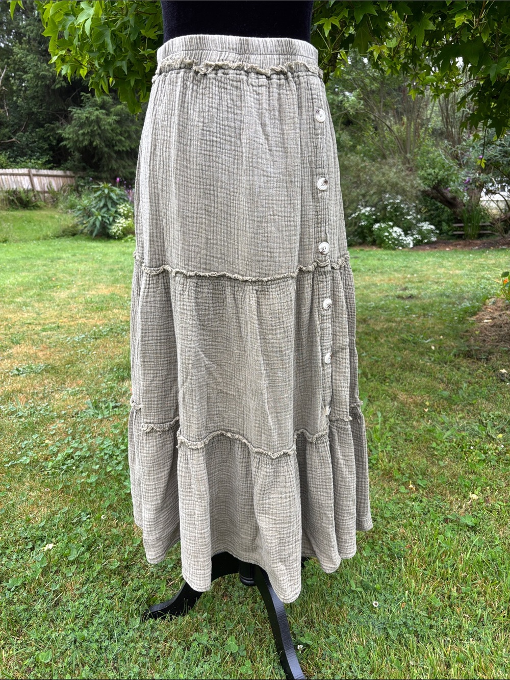 Promesa Tiered Maxi Skirt